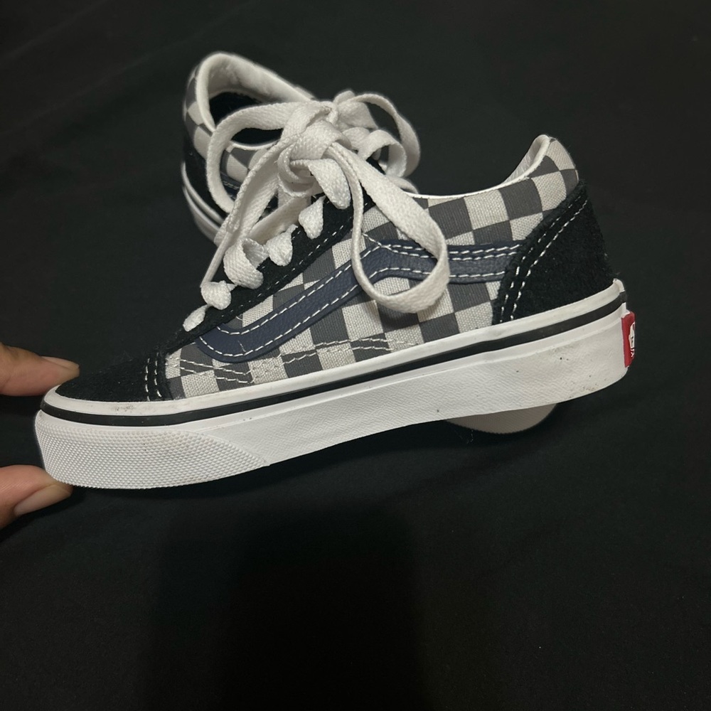 Vans Checkerboard Old Skool Sneaker - Black & White